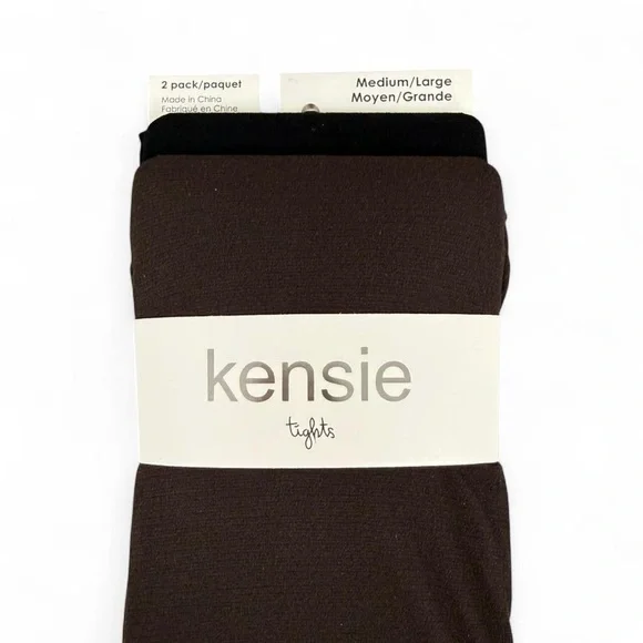 Kensie Women’s brown & Black tights Bundle - Picture 2 of 4
